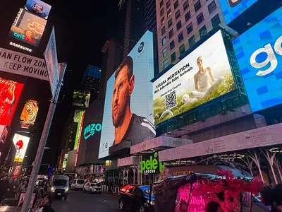 CUZ Unveils Visual Meditation Content on New York Times Square Billboard