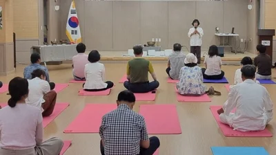 Boeun County Sokrisan Residents' Autonomous Committee Holds 'Singing Bowl Meditation Program' with Residents