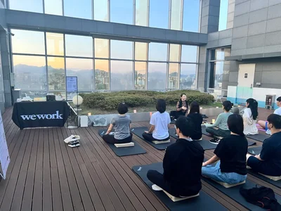 Healing News Successfully Holds ‘One Day Meditation Class’ Event at WeWork Seolleung Branch 3