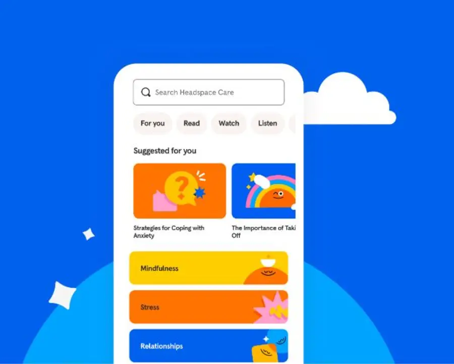 Foto: homepage di Headspace
