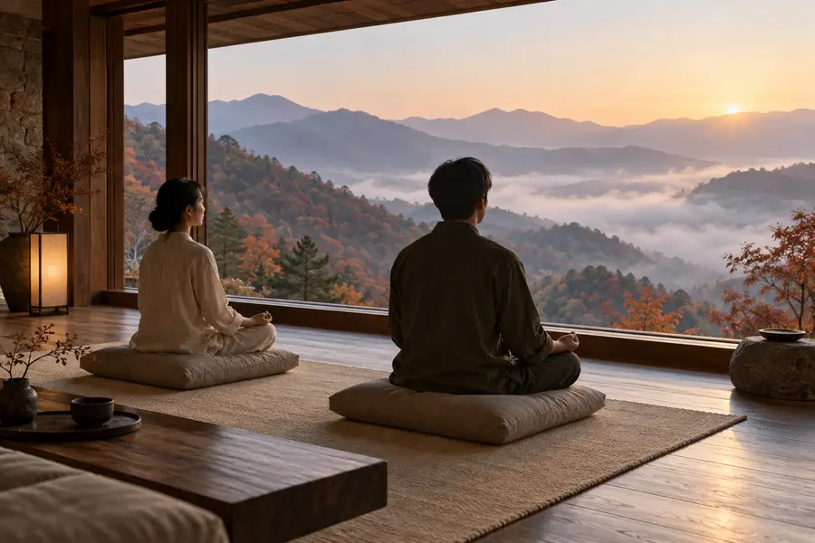 More people are seeking silent retreats, where they can set aside conversation and screens. (AI-generated image)
